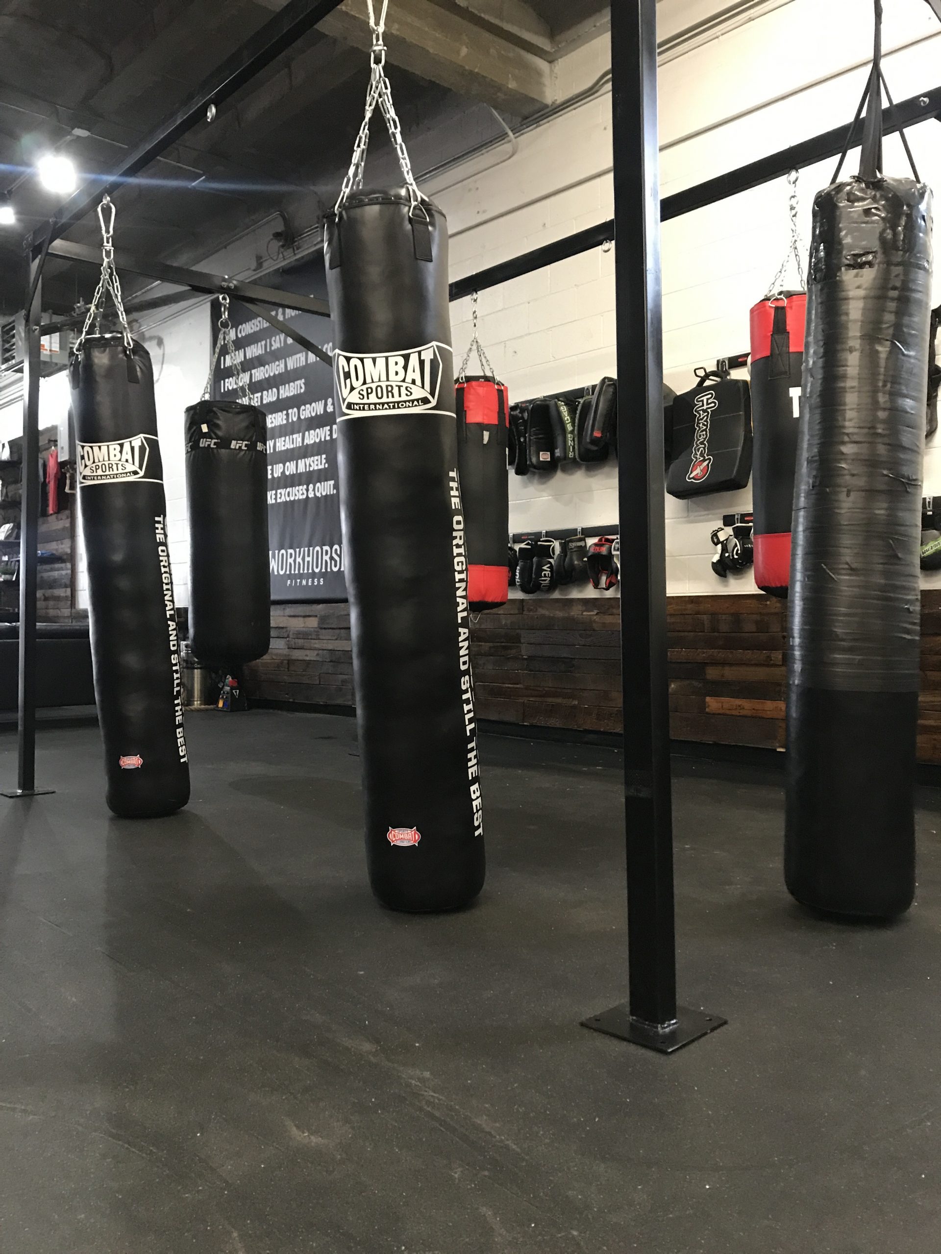 Punching Bags at our Gym in Columbia, SC
